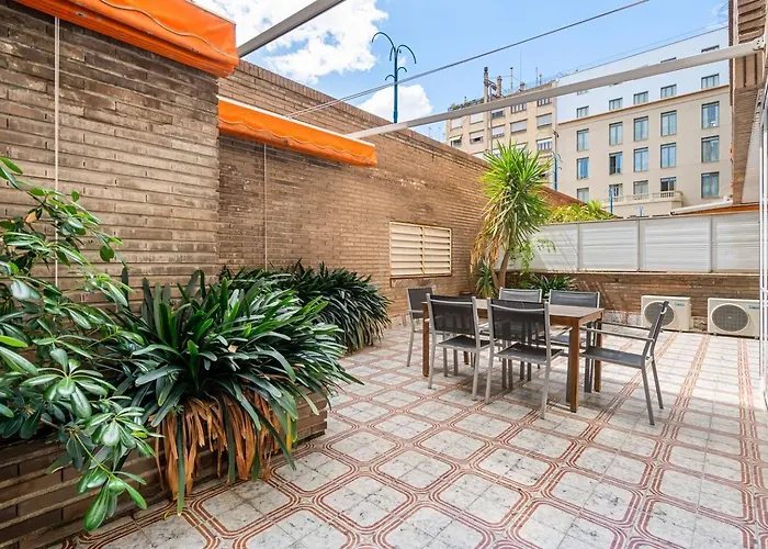 Appartement Sunny Terrace Retreat Ac 3br2ba Barcelone